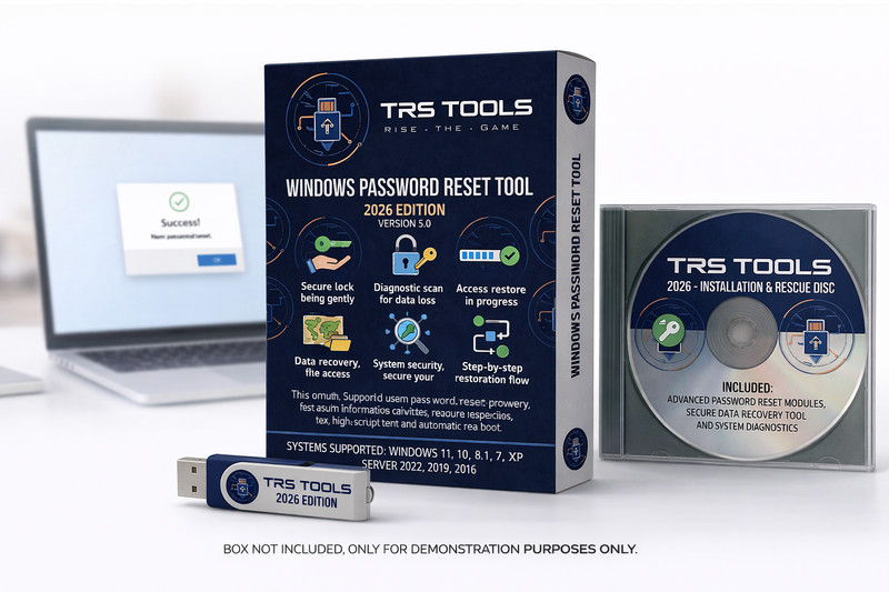 Windows Password Account Access Assistance 2026 USB – Win 11,10,8,7