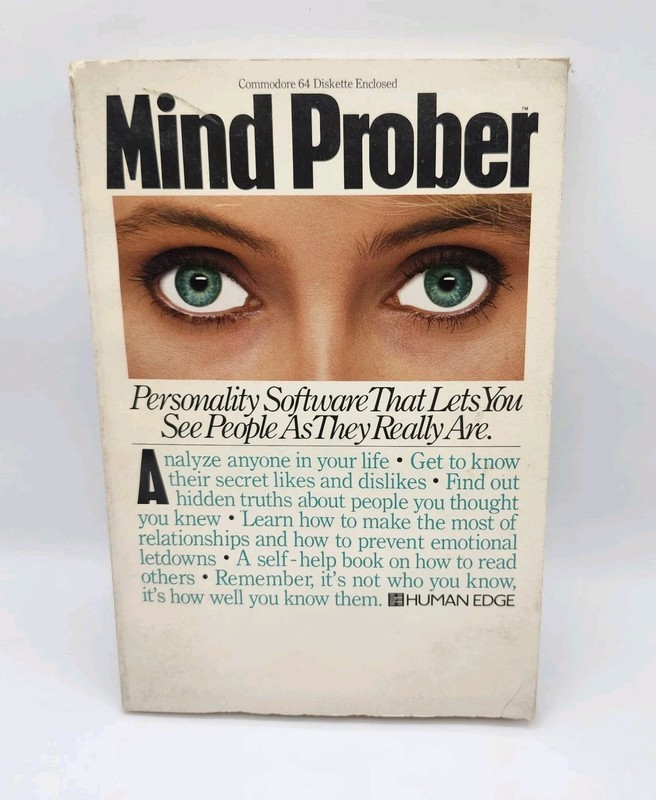 Mind Prober Commodore 64 Personality Software And Book Acceptable