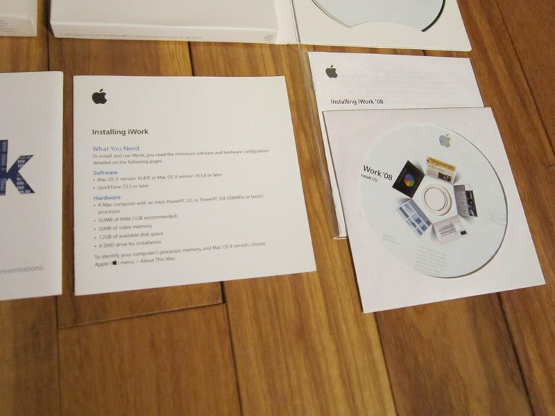 Apple iWork DVD 09 Retail 1 User Full Version for Mac MB942Z/A gallery