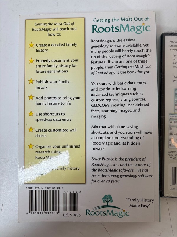 RootsMagic Version 6 Genealogy Family Tree Software With Book & Guide gallery