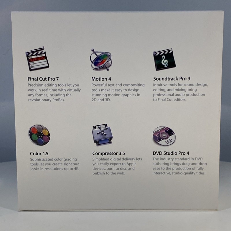 Apple MB643Z/A HD Audio Video Editing Final Cut Studio 3 Upgrade - Box Set gallery