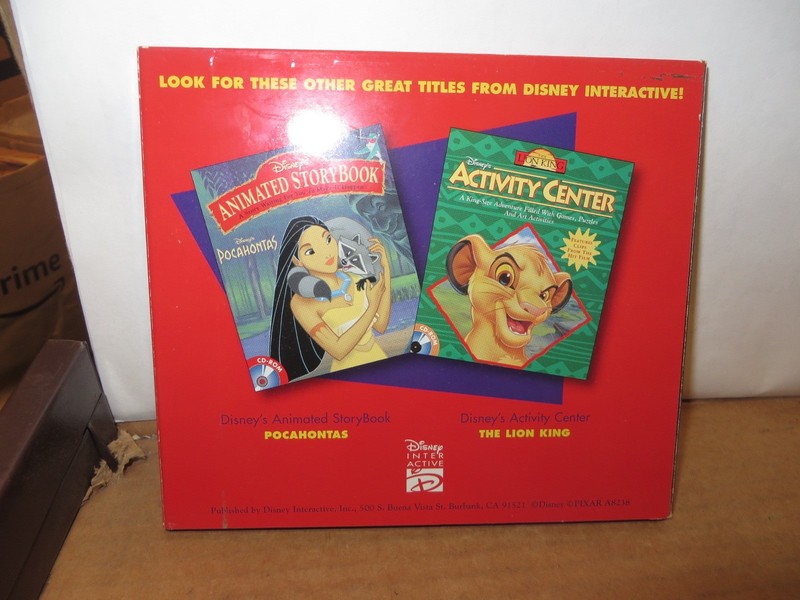 CD ROM VINTAGE 1990's SOFTWARE-SEALED " toy story " animated storybook W MANUAL gallery