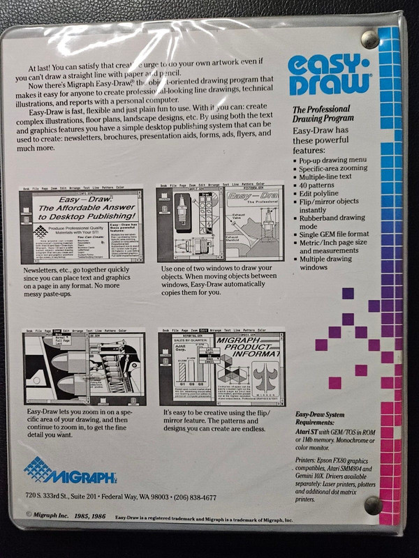 NS easy DRAW by MIGRAPH for Atari gallery