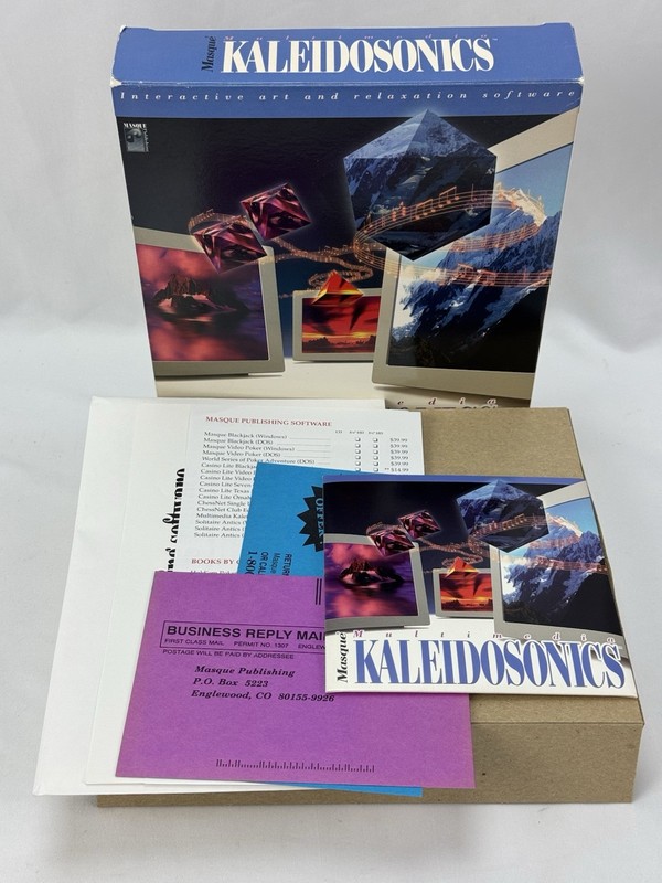 Masque Multimedia Kaleidosonics PC in Box DOS Software