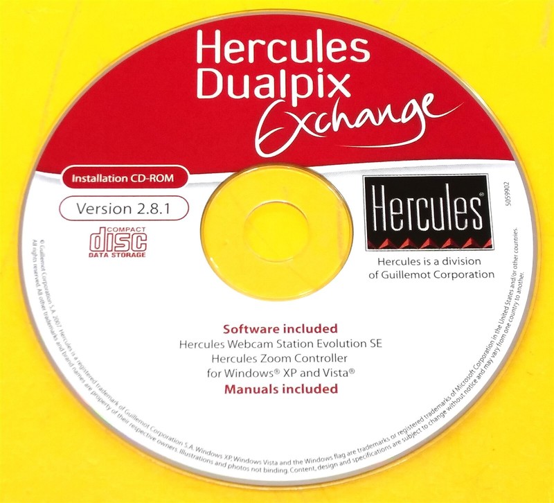 ⭐️⭐️⭐️⭐️⭐️ Hercules Dualpix Exchange Software Installation & Manual Disc