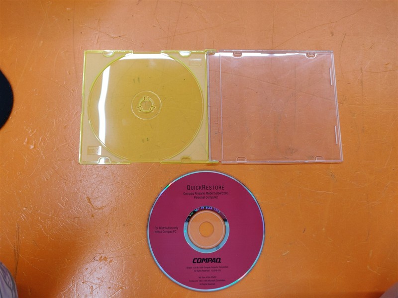 ⭐️⭐️⭐️⭐️⭐️ Compaq Presario Model 5284/5285 Quick Restore CD Disc