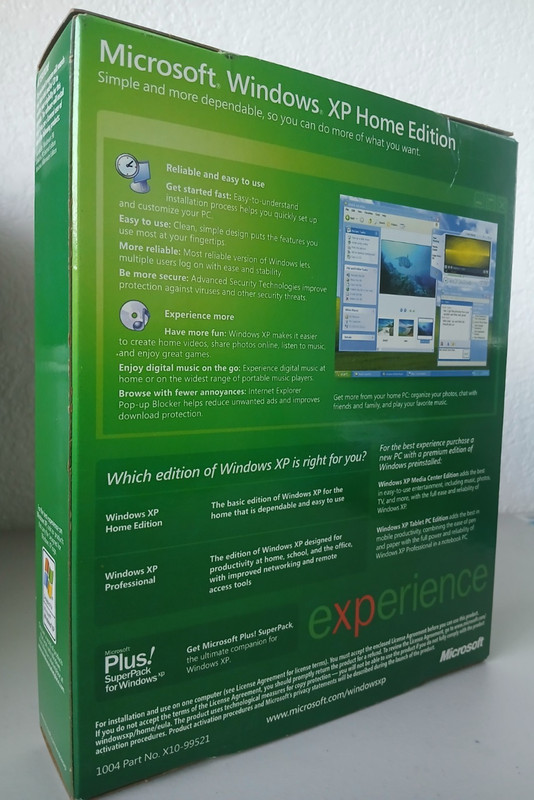 Microsoft Windows XP Home Edition Version 2002 w/ Product Install Key & Box gallery