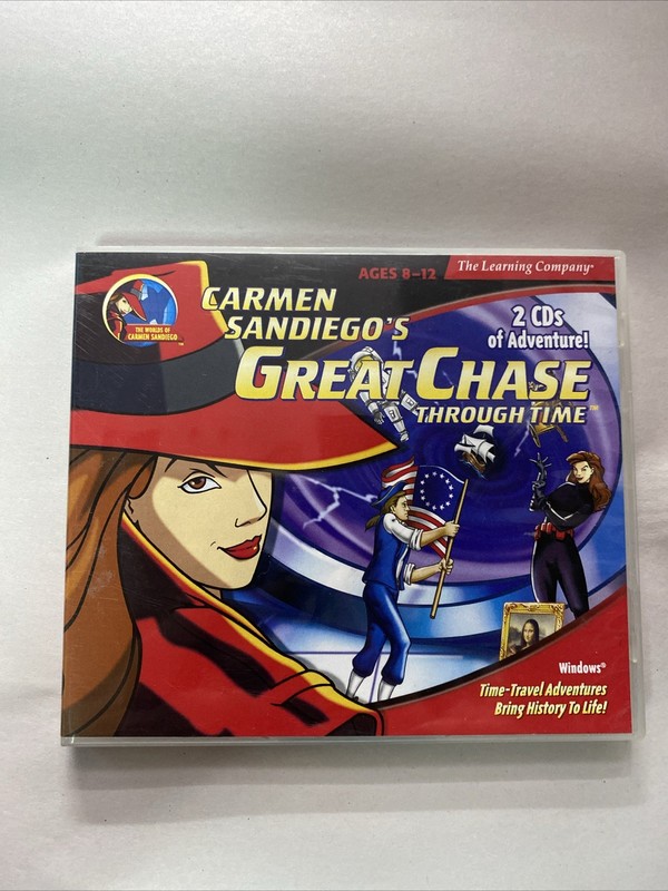 The Learning Company Carmen Sandiego Chase Through Time for PC, Mac