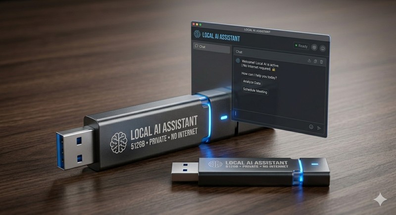 Simple AI Assistant Local Usb 16gb
