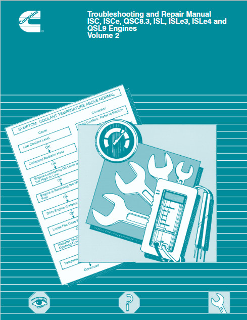 Cummins QSL9 QSC8.3 Engine Service Repair Shop Manual VOL1 VOL2