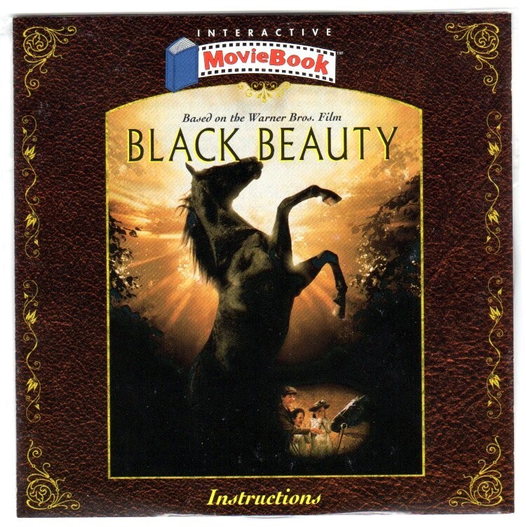 Black Beauty MovieBook (Ages 4+) (PC-CD, 1994) for Win – NEW in SLEEVE w/Manual