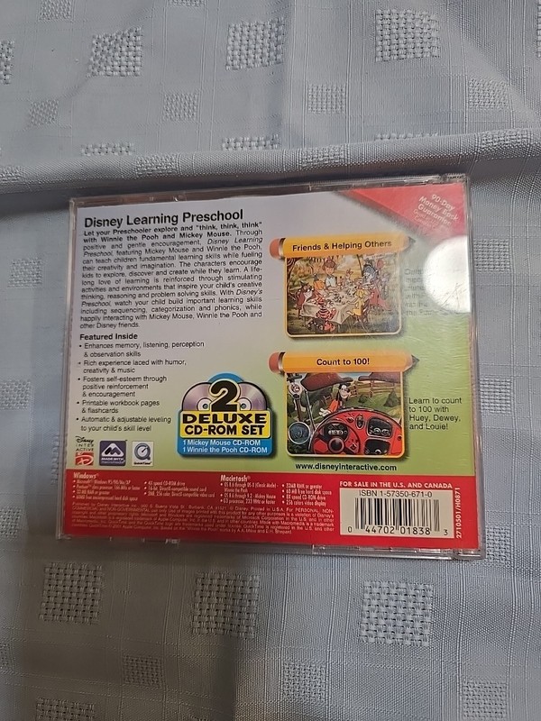 Disney Learning Ages 2-4 Preschool Deluxe 2 Disc CD-ROM Box Set gallery