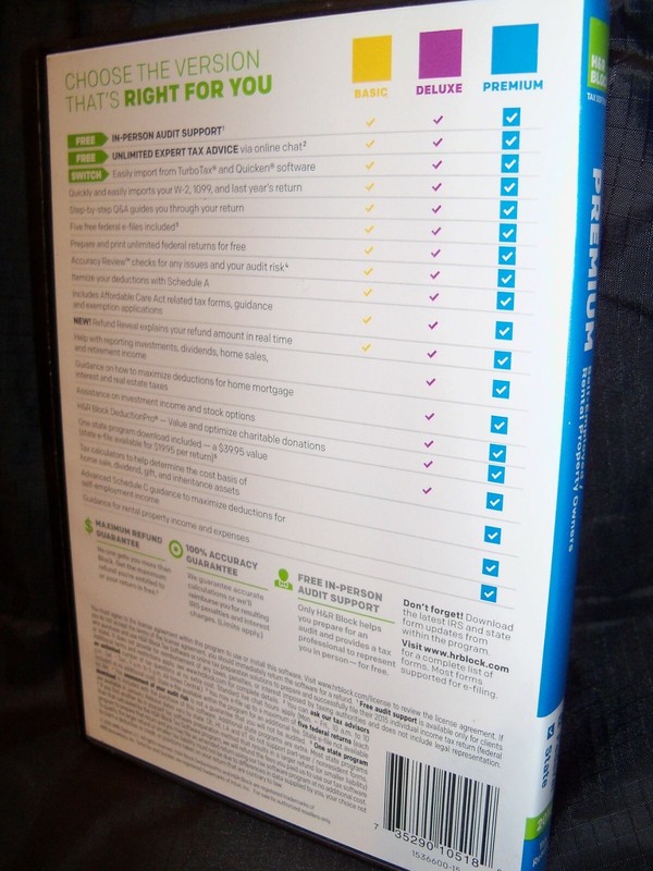 2015 H & R Block Premium Self Employed Rental Tax Software 2015 PC CD Opened box gallery