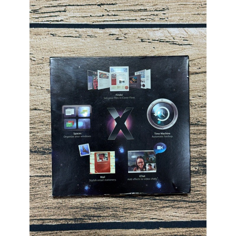 Apple Mac OS X Leopard Version 10.5.4 MB576Z/A Install DVD Software Box Manual gallery