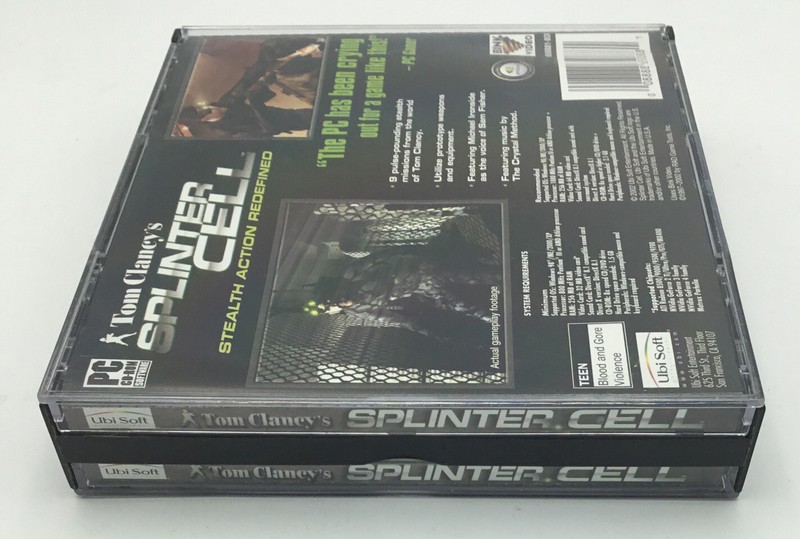 PC Game - Tom Clancy's Splinter Cell PC Case + 3 Discs - Win98 ME XP 2002 gallery