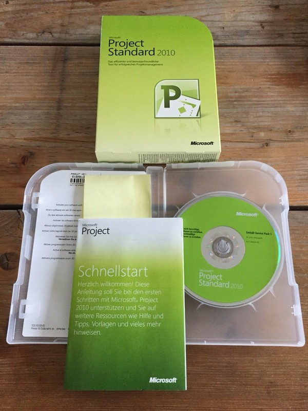 Project Standard 2010, WIN 32-/64-Bit, deutsch, Vollversion mit MwSt-Rechnung