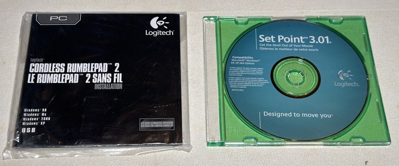 Lot of 16 Logitech Mouse Setpoint Rumblepad 2 QuickCam Software Disks gallery