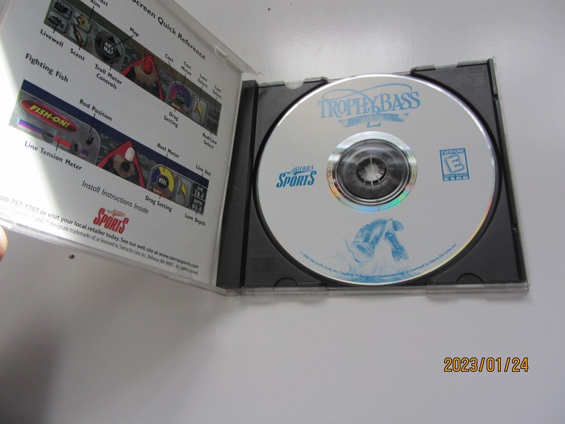 TROPHY BASS DELUXE 2 (Win 95, 1998) PC CD, Fishing Computer Game gallery