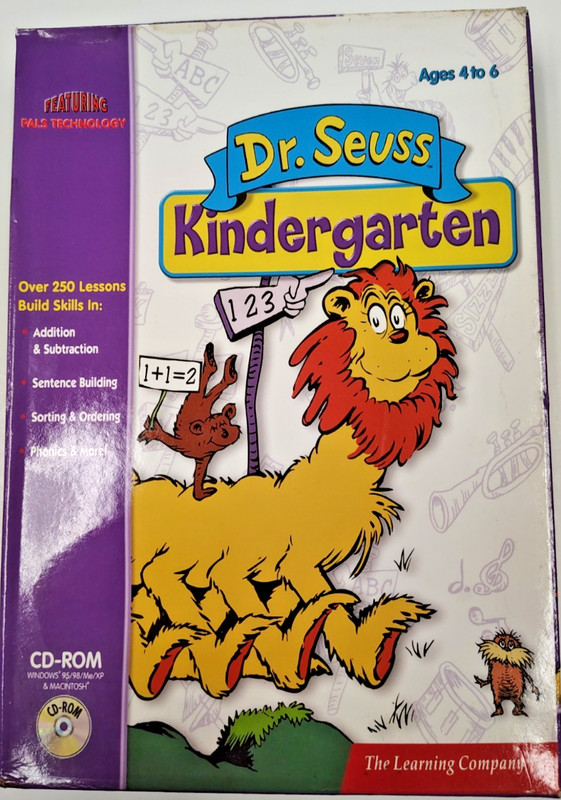 🎓 Dr. Seuss Kindergarten – PC CD-ROM (The Learning Company) – NEW / SEALED