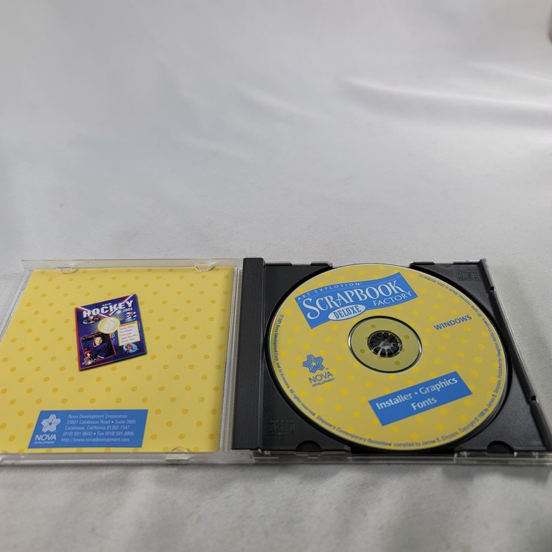 Art Explosion Scrapbook Factory Deluxe 2001 Windows 95 98 NT 2000 XP CD Rom pc1 gallery