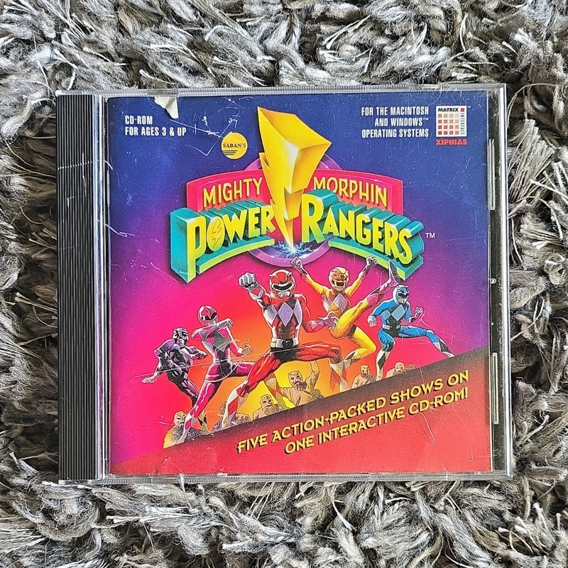 Xiphias Mighty Morphin Power Rangers Interactive CD-ROM for Mac & Windows