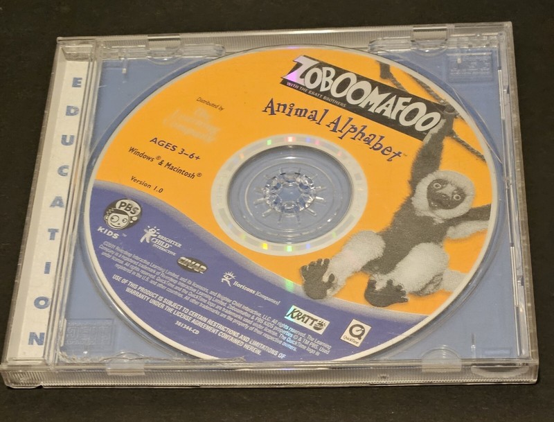 Zoboomafoo Animal Alphabet Windows & Macintosh Ages 3-6+