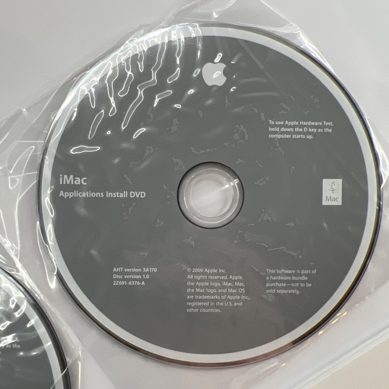 Apple iMac OS X 10.5.6 Install Discs 1 and 2 W/ Manual & Stickers gallery