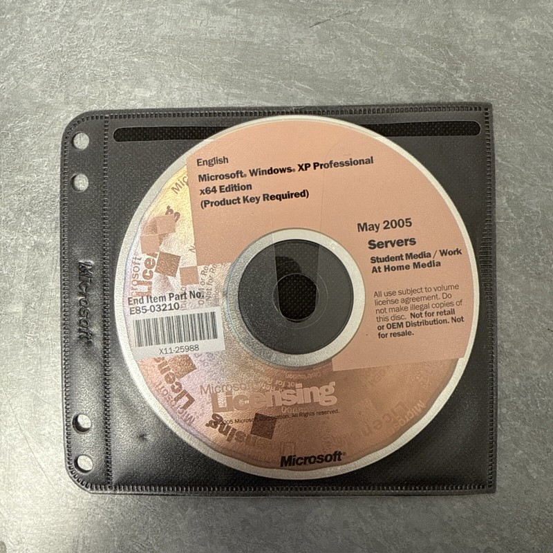 Microsoft Windows XP Professional x64 Edition Servers