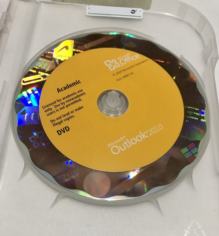 Microsoft Office 2010 Academic DVD + Product Key And Quick Start Info Card Read