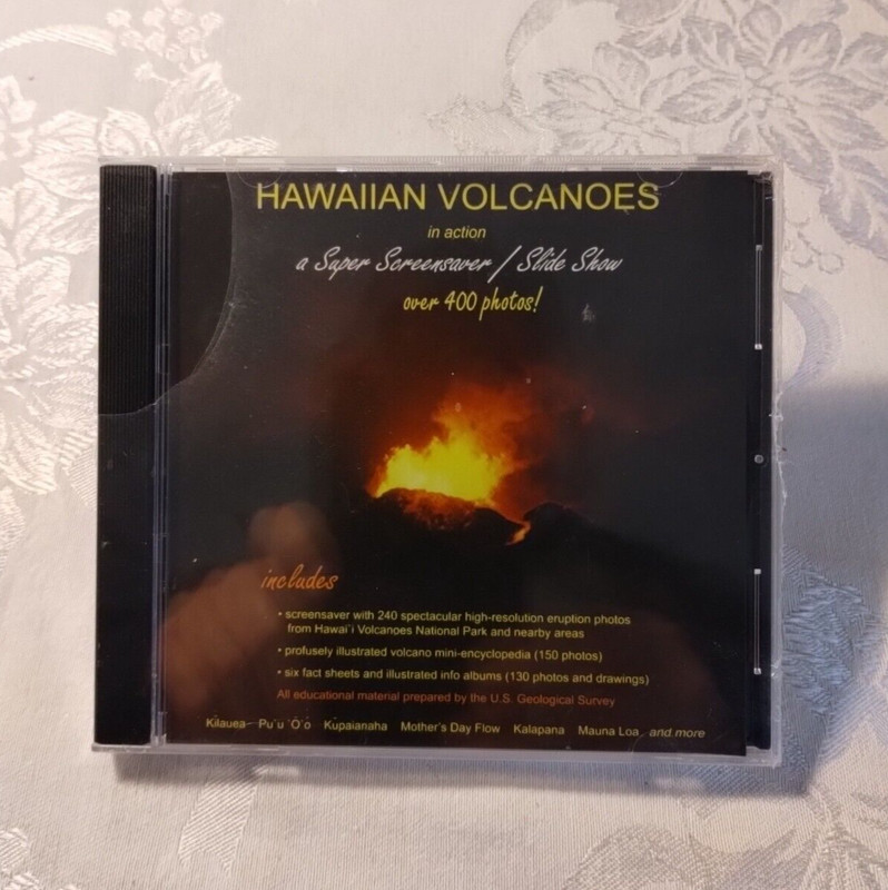 Hawaiian Volcanoes in action PC-CD for Windows – NEW CD in Case, Over 400 photos