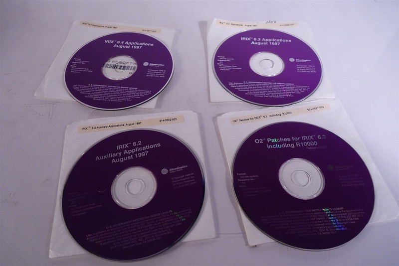 SGI Silicon Graphics IRIX 6.2 6.3 6.4 Applications CD’s + O2 Patches