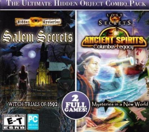 Hidden Mysteries Salem Secrets w/ Lost Secrets Ancient Spirits PC CD object game
