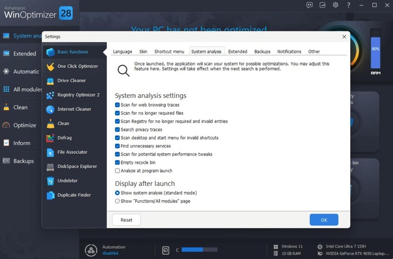 Win­Optimizer 28 - More control, , and power for your PC gallery