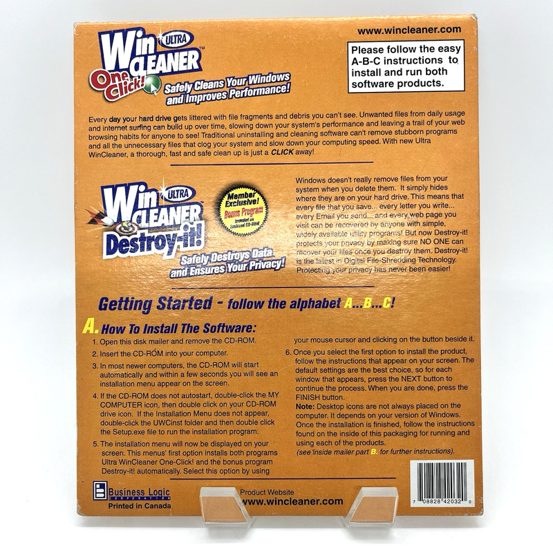 Ultra WinCleaner One-Click Ver 8.x PC Utility Software CD Windows XP 98 95 + gallery