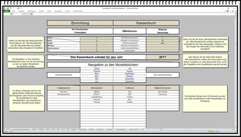 Cash book cash book clear easy operation income expenses Excel