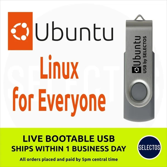 Ubuntu Linux 24.04.1 Bootable Live USB | Fast Stable Desktop & Installer