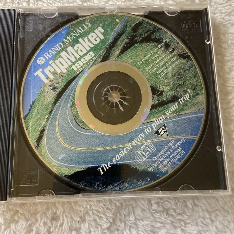 Rand McNally Trip Maker 1998 Edition Users Guide PC Computer Software Vintage