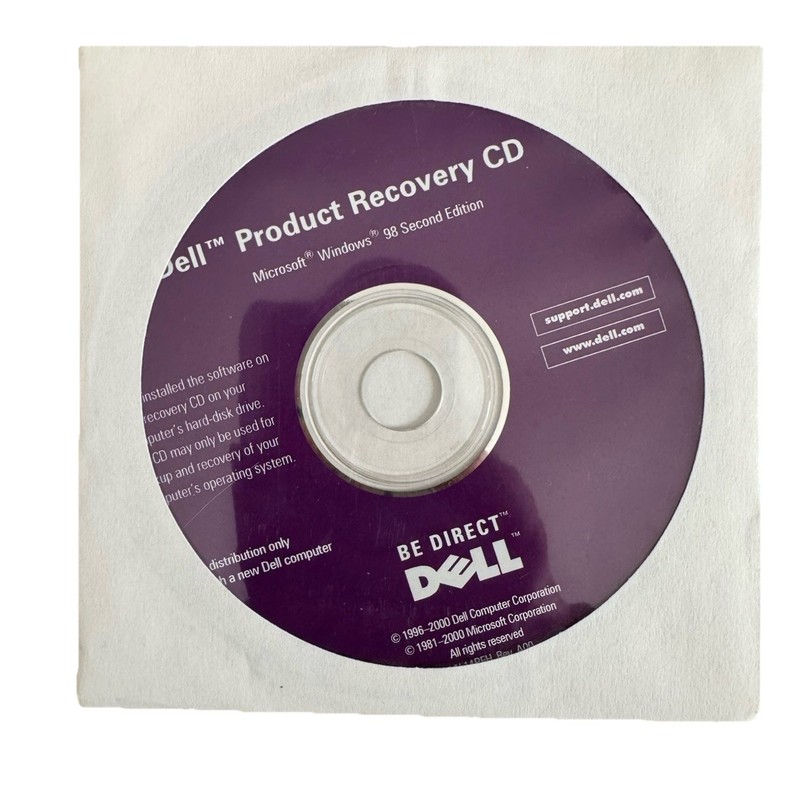 DELL Product Recovery CD Microsoft 98 Second Edition CD Media