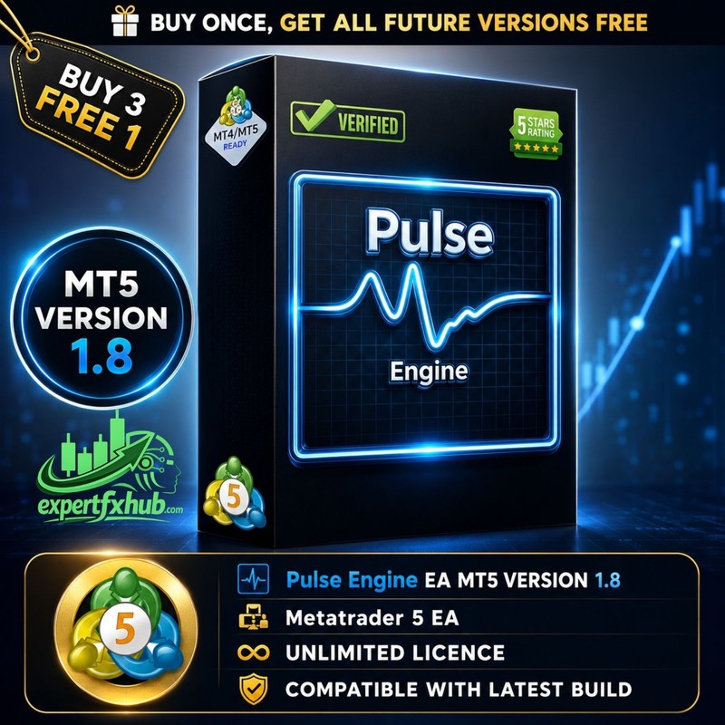 v1.8 Pulse Engine EA Metatrader MT5 MQL5 Gold Bot Trading Forex BTC