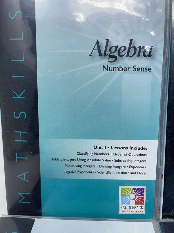 New Algebra Unit 1-9 Math Skills Curriculum Saddleback Interactive CD-ROM Mac/PC gallery