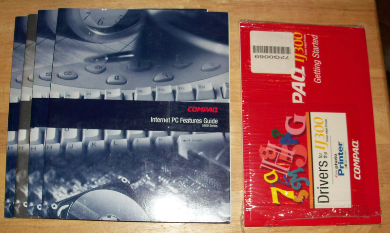 COMPAQ USER GUIDE & DRIVER DISC CD & 4 MANUALS FOR IJ300 PHOTO PRINTER