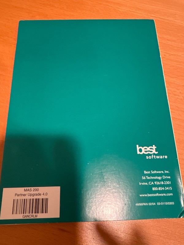New Sage MAS90 4.0, Upgrade Version. Crystal Reports, Docs, CDs, Etc. Value+++ gallery
