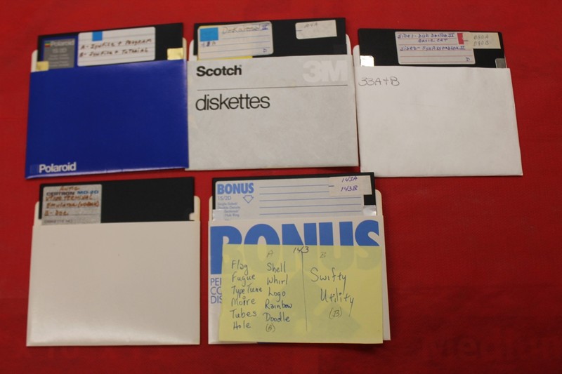 Lot Of 5 Synfile Program Tutorial 5.25 Inch Floppy Disk Computer Software Mac