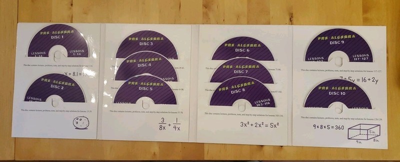 Teaching Textbook 2.0 Pre-Algebra CDRom 10 Disc Set gallery