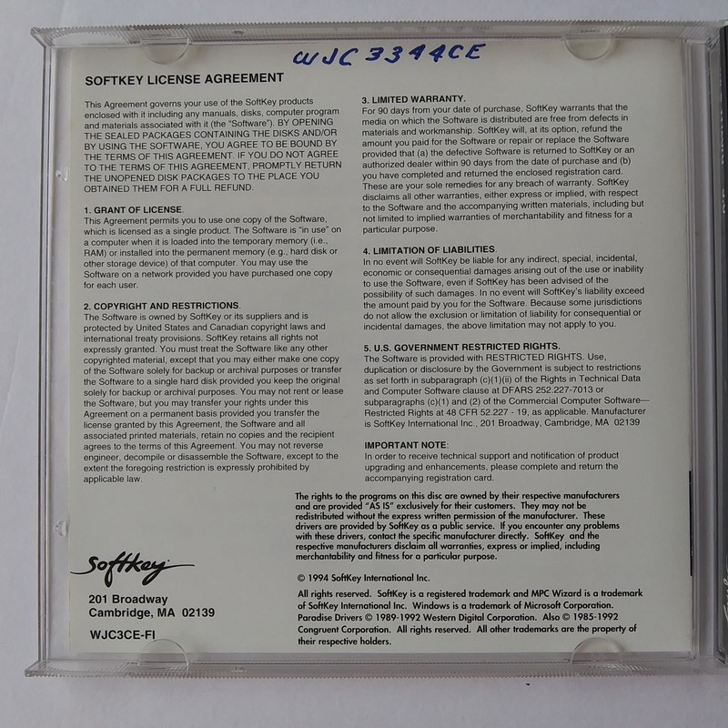 SoftKey MPC Wizard 3.0 CD-ROM PC Diagnostic Test & Tune Windows 3.1 gallery