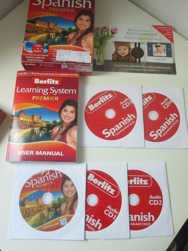 Berlitz Spanish Premier 3 Ways to Learn Macintosh iPod CD NEW sealed NIB gallery