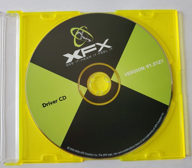 XFX Creation Driver CD Software Only Version 91.31Z1
