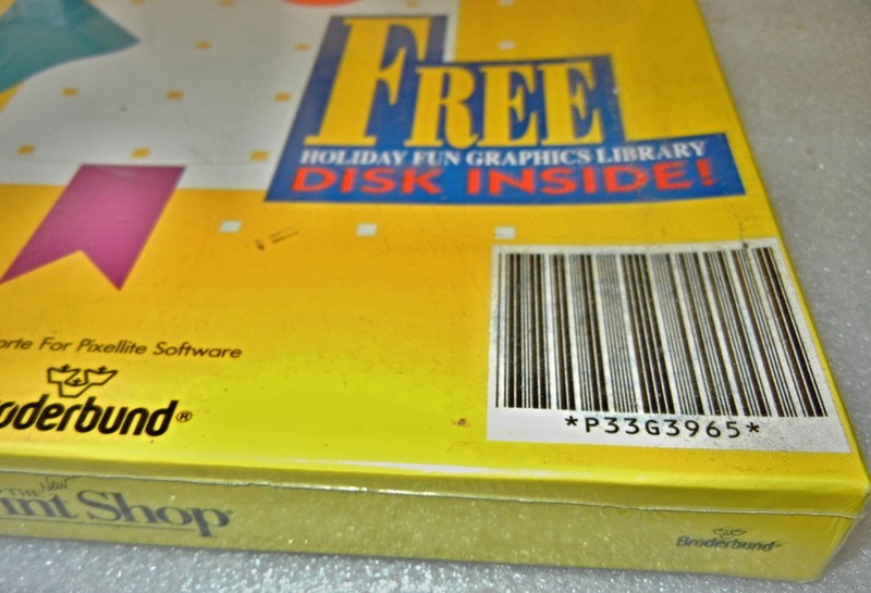 1989 The New Print Shop Computer PC 3.5" & 5.25" Broderbund Big Box Design - NEW gallery