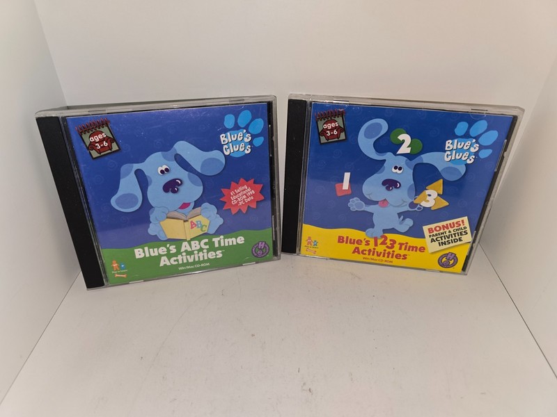 Blue's Clues 123 activities & ABC Time activities Software