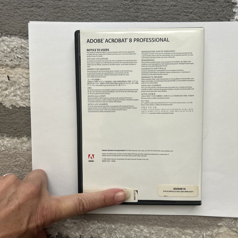 Adobe Acrobat 8 Professional installation CD with Serial Number Free Shipping gallery